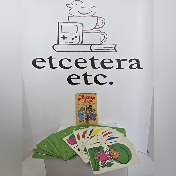 Vintage 1991 The Berenstain Bears Giant Card Game 2-4 Players Complete & Rare - Picture 1 of 2